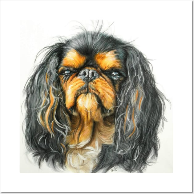 King Charles Spaniel Portrait Wall Art by BarbBarcikKeith